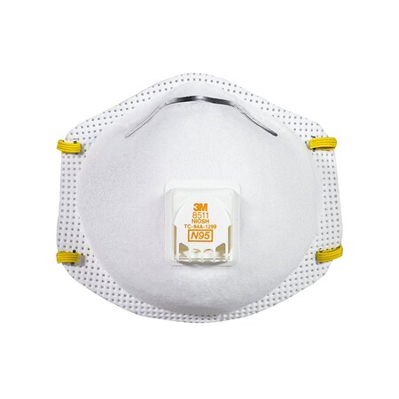 3M 3M 8511HA1-C-PS Sanding and Fiberglass Respirator with Cool Flow Valve 7100117608